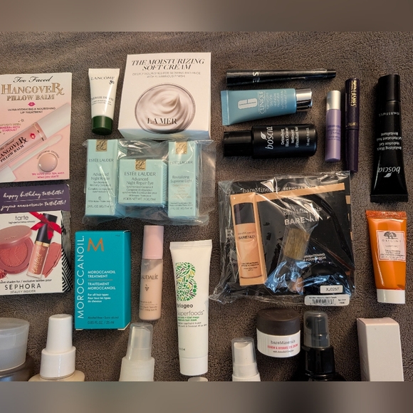 Bundle Of Make Up Hair Skin Care Ouai Clinique Estee Lauder Boscia Origin La Mer - Picture 4 of 5